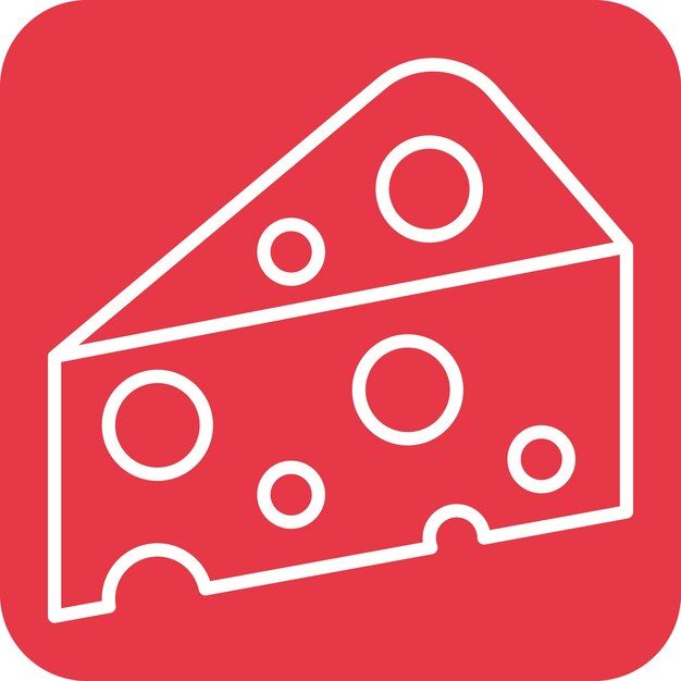 Imagen vectorial del icono del queso Se puede utilizar para la agricultura