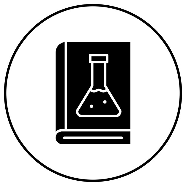 Imagen vectorial de icono de química Se puede utilizar para la educación