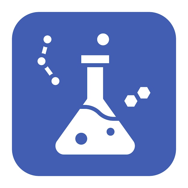 La imagen vectorial del icono químico se puede utilizar para el laboratorio