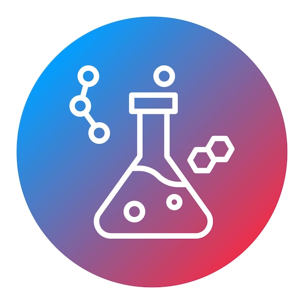 La imagen vectorial del icono químico se puede utilizar para el laboratorio