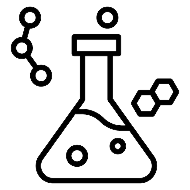 La imagen vectorial del icono químico se puede utilizar para el laboratorio