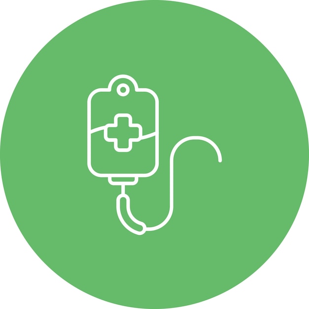 Imagen vectorial del icono de quimioprevención Se puede utilizar para la quimioterapia
