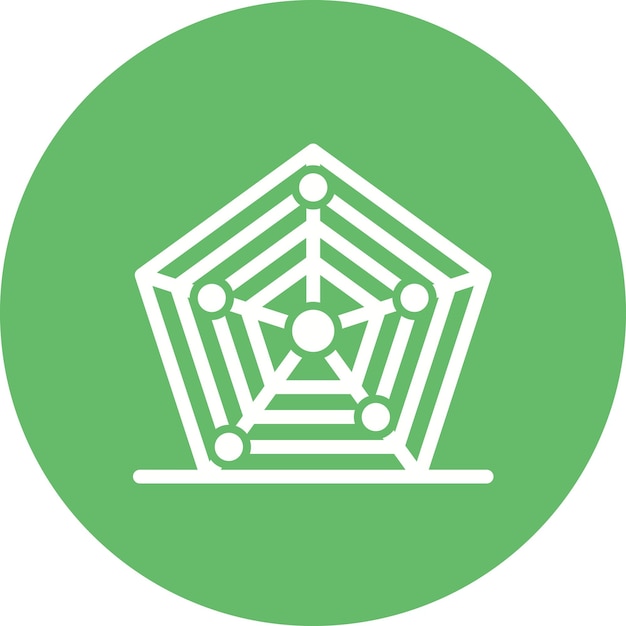 Imagen vectorial de icono de radar llena Se puede utilizar para infografía