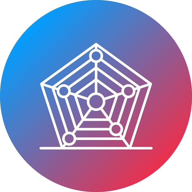 Imagen vectorial de icono de radar llena Se puede utilizar para infografía