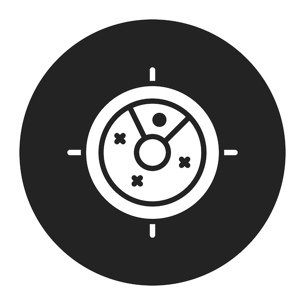 Imagen vectorial de icono de radar Puede utilizarse para la seguridad de la información