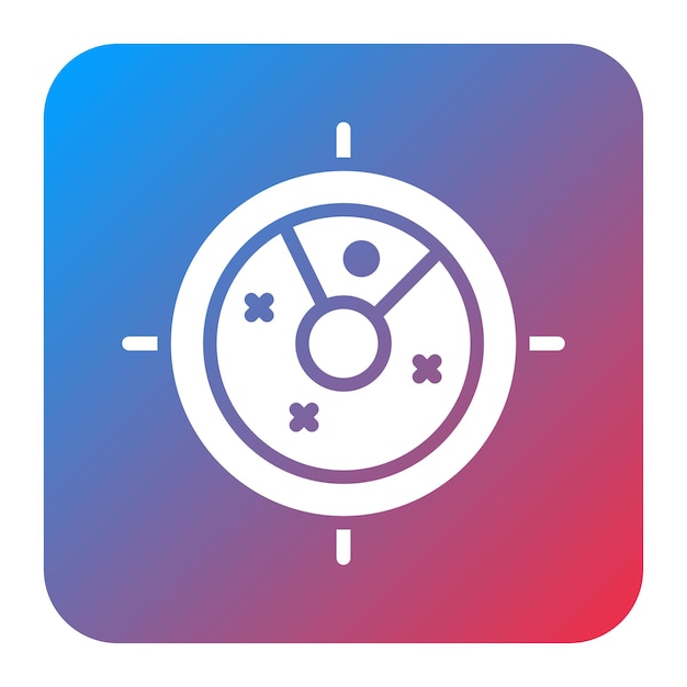 Imagen vectorial de icono de radar Puede utilizarse para la seguridad de la información