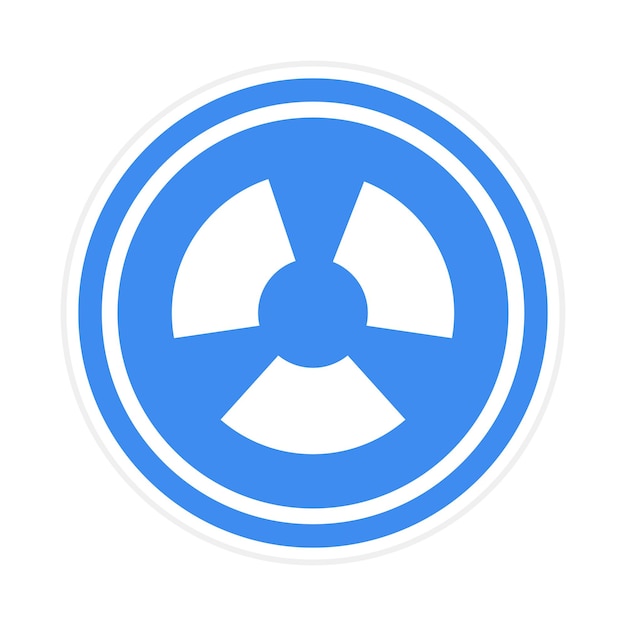 Imagen vectorial del icono de radiación Puede utilizarse para la fabricación
