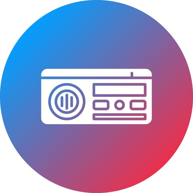 Imagen vectorial de icono de radio Se puede utilizar para el servicio de taxi