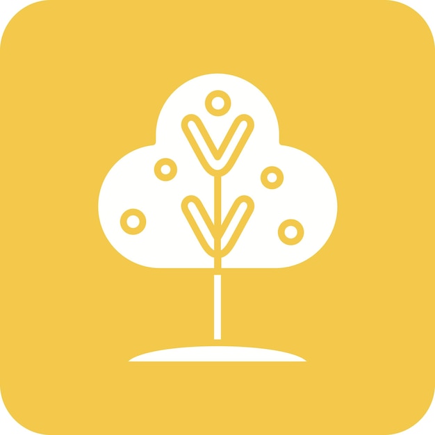La imagen vectorial del icono de la rama del árbol se puede utilizar para el invierno