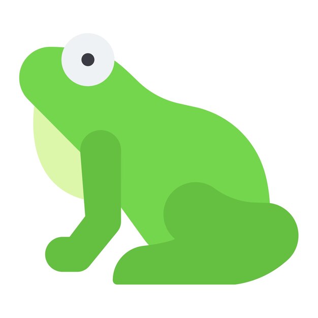 La imagen vectorial del icono de la rana se puede usar para Fairytale