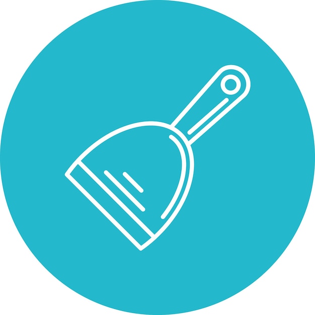Imagen vectorial del icono del raspador Se puede utilizar para la panadería
