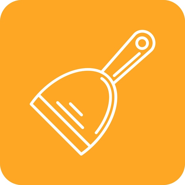 Imagen vectorial del icono del raspador Se puede utilizar para la panadería