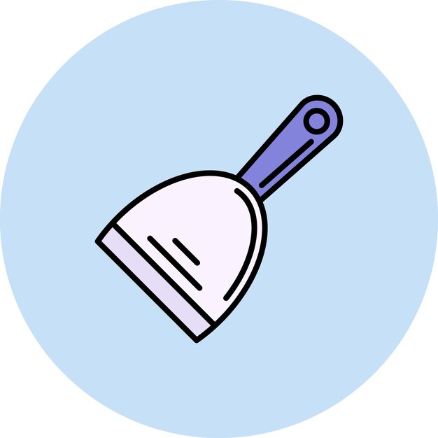Imagen vectorial del icono del raspador Se puede utilizar para la panadería