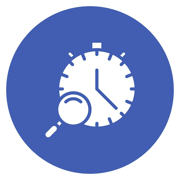 Imagen vectorial del icono del rastreador de tiempo Se puede usar para Freelancer