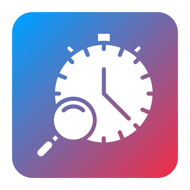 Imagen vectorial del icono del rastreador de tiempo Se puede usar para Freelancer