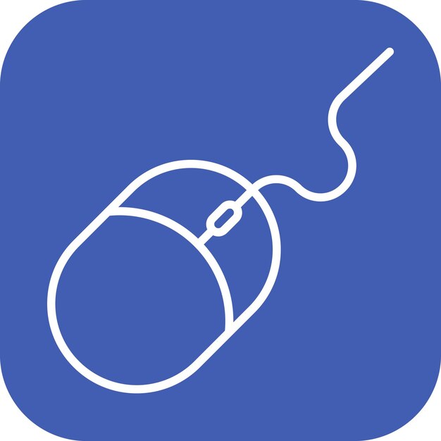 Imagen vectorial del icono del ratón Se puede utilizar para circuitos eléctricos