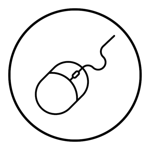 Imagen vectorial del icono del ratón Se puede utilizar para circuitos eléctricos