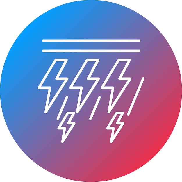 Imagen vectorial del icono del rayo Se puede usar para el tiempo