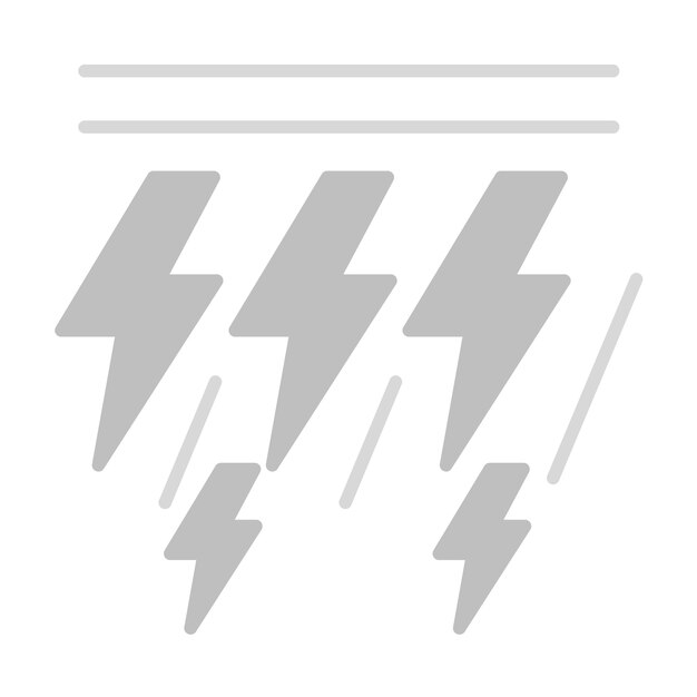 Imagen vectorial del icono del rayo Se puede usar para el tiempo