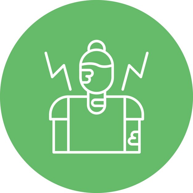 Imagen vectorial del icono de la reacción autoinmune Se puede usar para hacer dieta