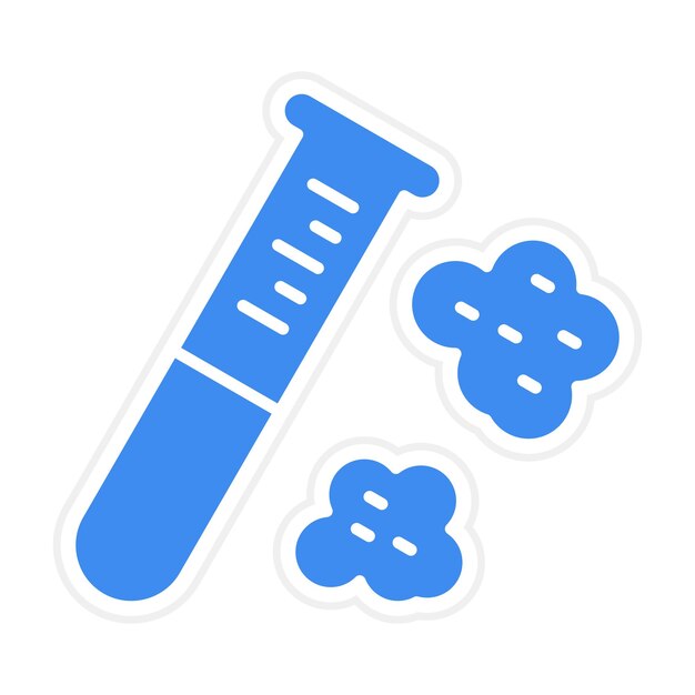 Imagen vectorial del icono de la reacción química Se puede utilizar para la química