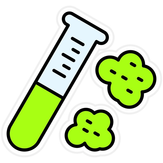 Imagen vectorial del icono de la reacción química Se puede utilizar para la química
