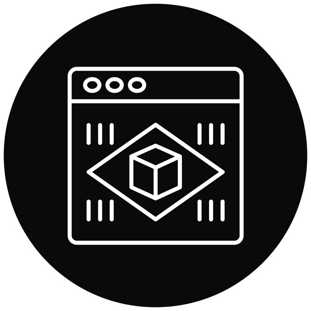 Imagen vectorial de icono de realidad aumentada Se puede usar para realidad virtual