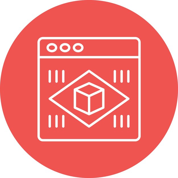 Imagen vectorial de icono de realidad aumentada Se puede usar para realidad virtual
