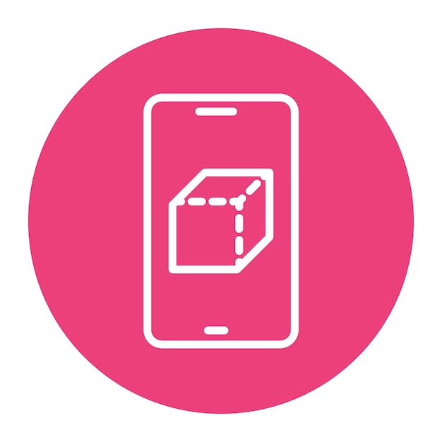 Imagen vectorial de icono de realidad aumentada Se puede utilizar para nuevos medios