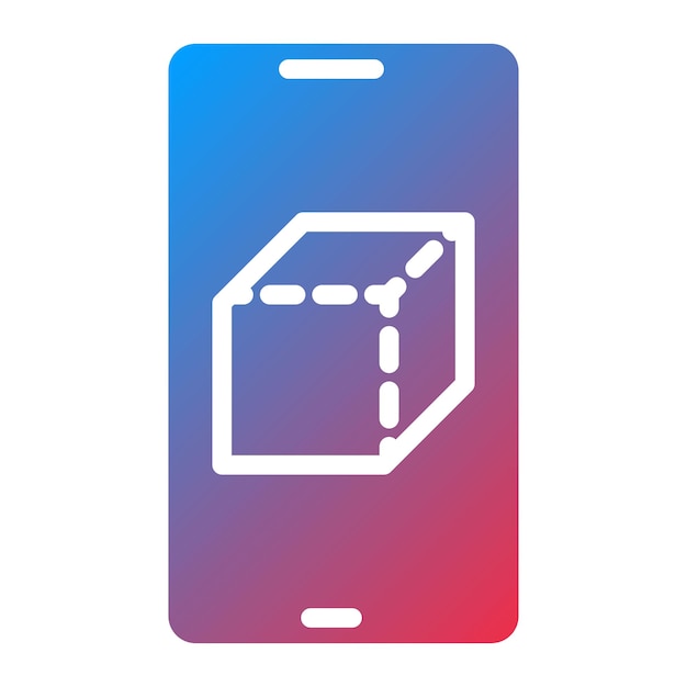 Imagen vectorial de icono de realidad aumentada Se puede utilizar para nuevos medios