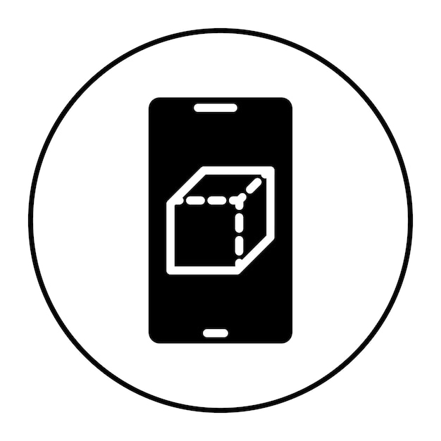 Imagen vectorial de icono de realidad aumentada Se puede utilizar para nuevos medios