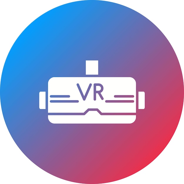 Imagen vectorial de icono de realidad virtual Se puede utilizar para la tecnología
