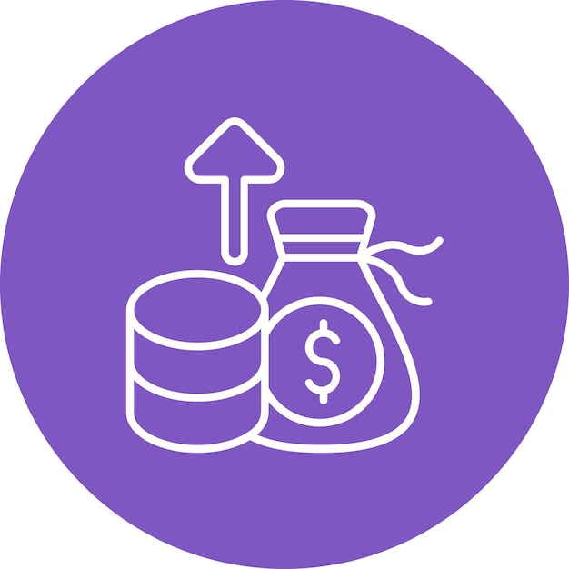 Imagen vectorial del icono de recaudación de fondos Se puede usar para donaciones