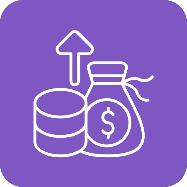Imagen vectorial del icono de recaudación de fondos Se puede usar para donaciones
