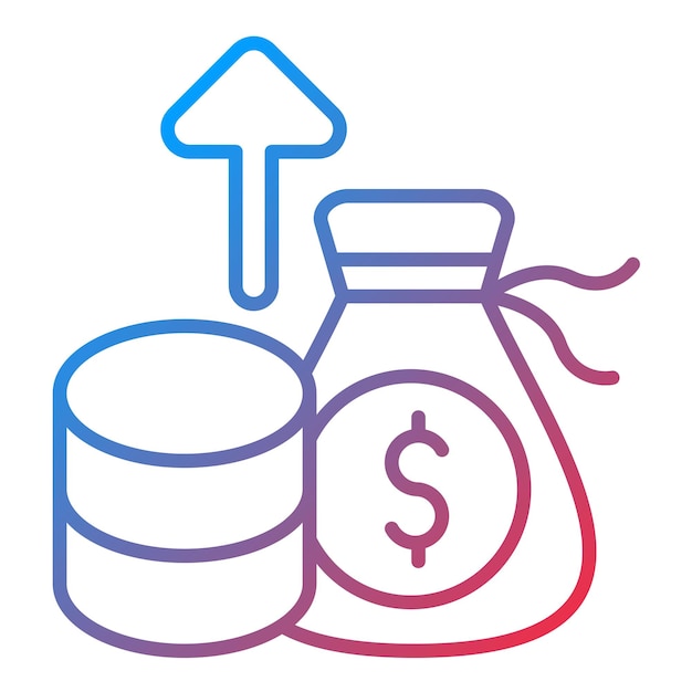 Imagen vectorial del icono de recaudación de fondos Se puede usar para donaciones