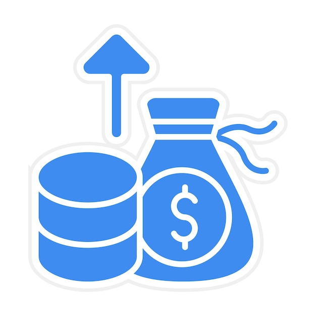 Imagen vectorial del icono de recaudación de fondos Se puede usar para donaciones