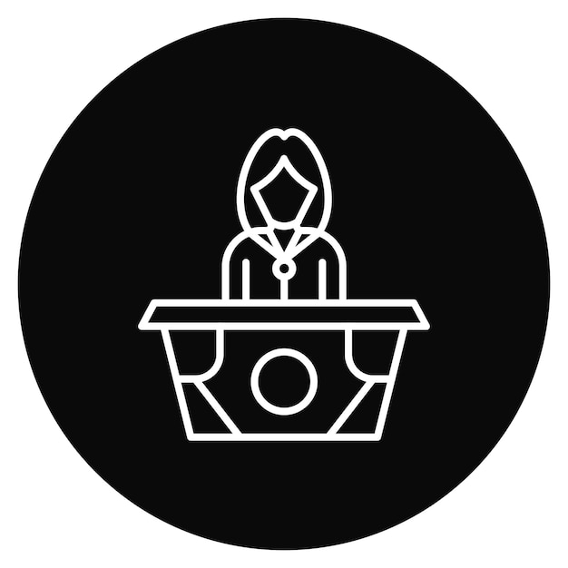 Imagen vectorial del icono de recepción Se puede utilizar para negocios y finanzas