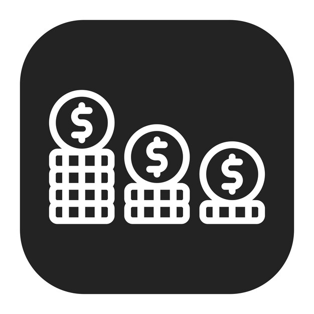 Imagen vectorial del icono de la recesión económica Se puede utilizar para los riesgos empresariales