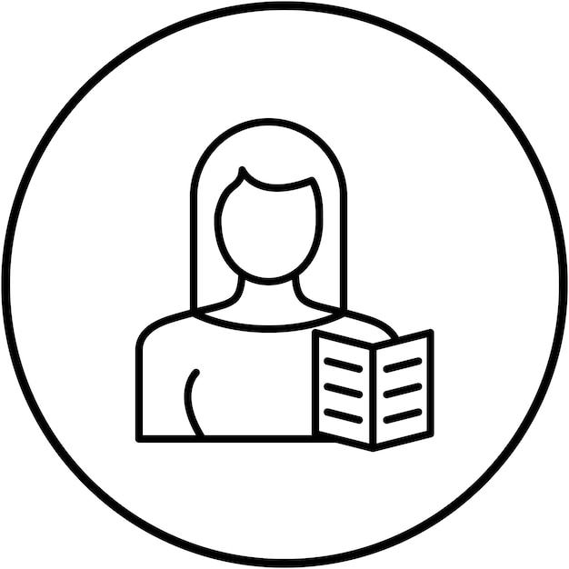 Imagen vectorial del icono de las recetas de la mujer Se puede utilizar para la limpieza de la casa