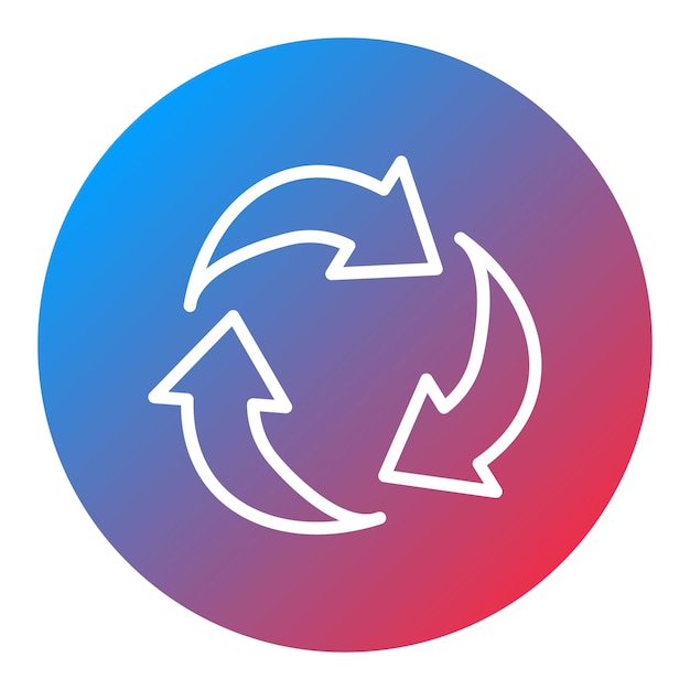 Imagen vectorial del icono de reciclaje Se puede utilizar para el Día Mundial del Medio Ambiente
