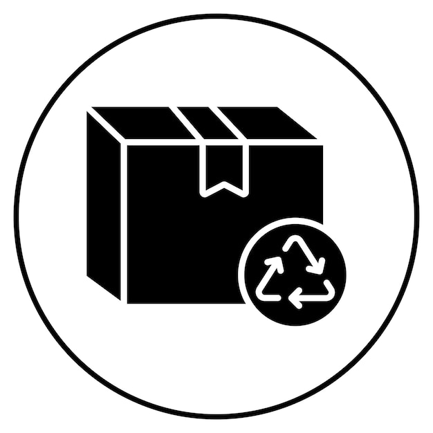 Vector imagen vectorial de icono de reciclaje se puede utilizar para el envío