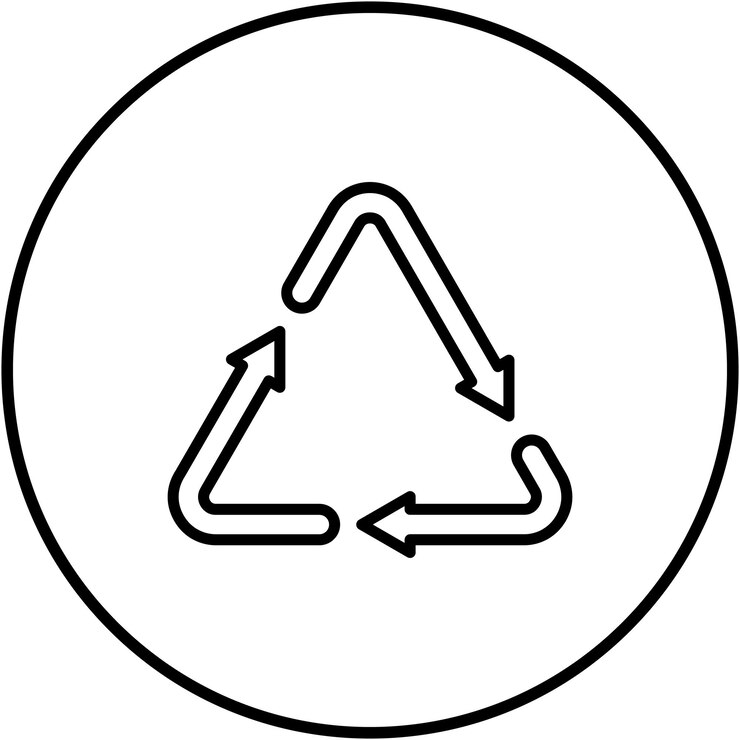 Vector imagen vectorial de icono de reciclaje puede utilizarse para ecología