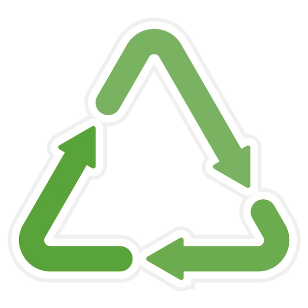 Vector imagen vectorial de icono de reciclaje puede utilizarse para ecología