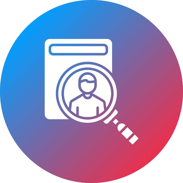 Imagen vectorial del icono de reclutamiento Se puede utilizar para la gestión empresarial