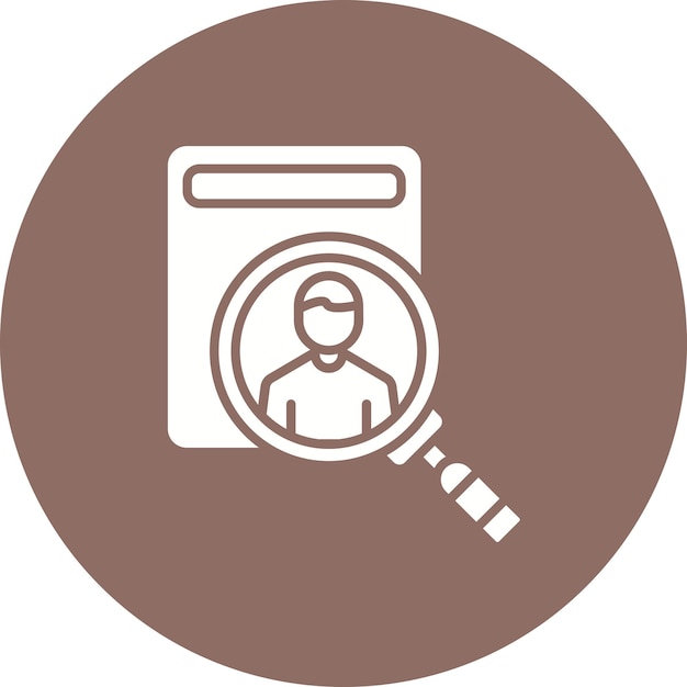 Imagen vectorial del icono de reclutamiento Se puede utilizar para la gestión empresarial