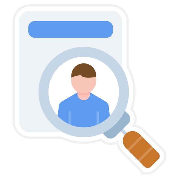 Imagen vectorial del icono de reclutamiento Se puede utilizar para la gestión empresarial