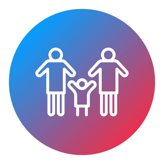 Imagen vectorial del icono de recogida de los padres Se puede utilizar para la guardería