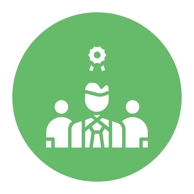 Imagen vectorial del icono de recompensa del empleado Se puede utilizar para la gestión del personal