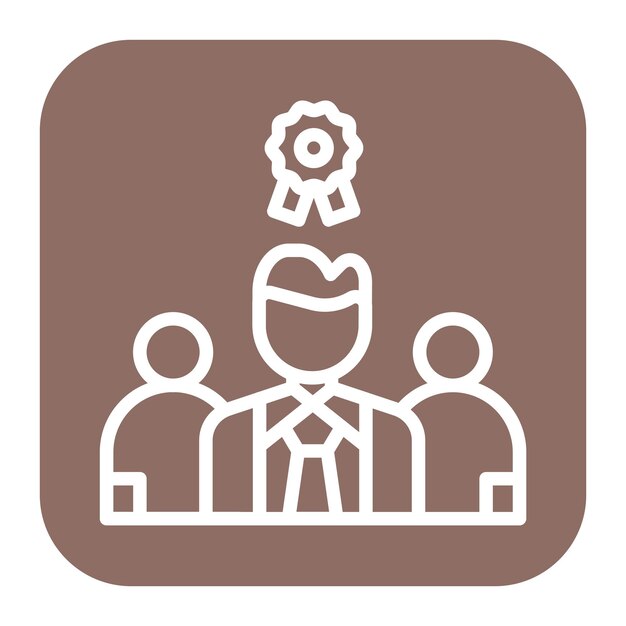 Imagen vectorial del icono de recompensa del empleado Se puede utilizar para la gestión del personal