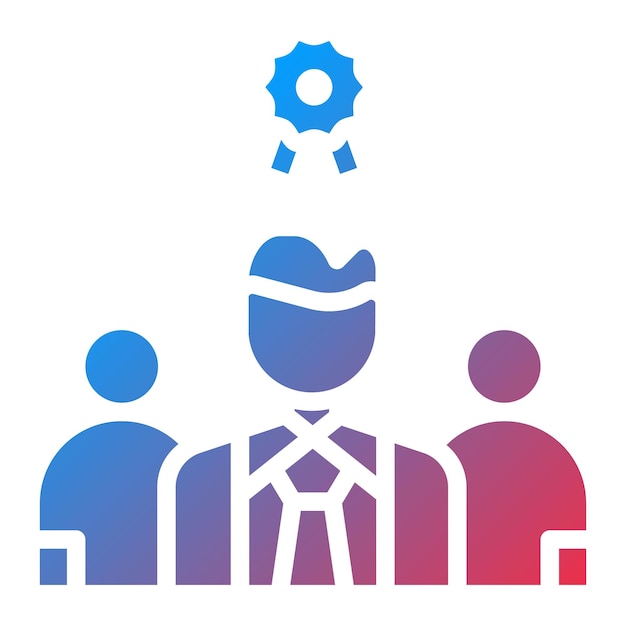 Imagen vectorial del icono de recompensa del empleado Se puede utilizar para la gestión del personal